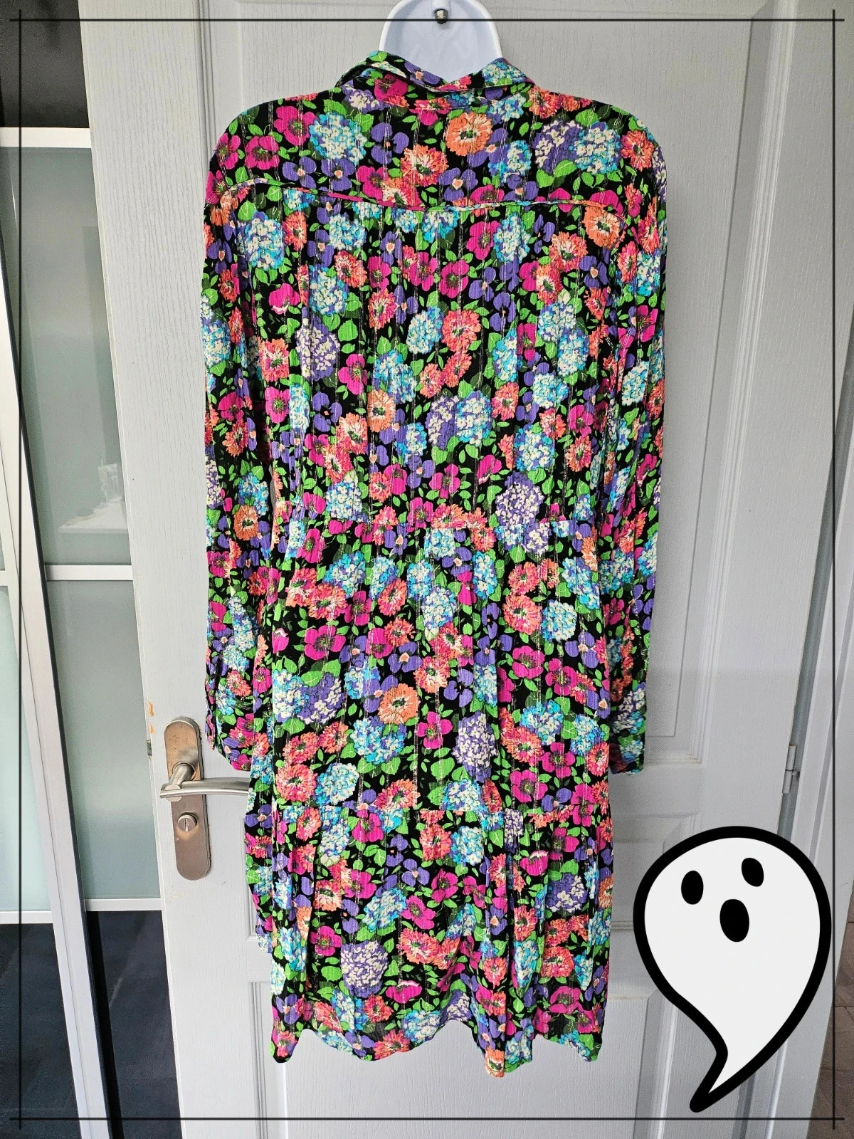 Vestido babydoll ba&sh floral T3 L colorido fluido – photo 4